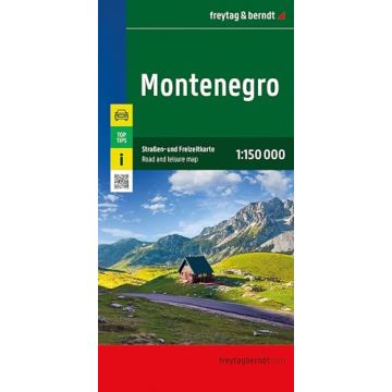 Strassenkarte Montenegro 1:150 000 / Freytag & Berndt