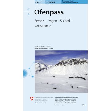 259 S Ofenpass Carte de randonnée à ski 1:50 000