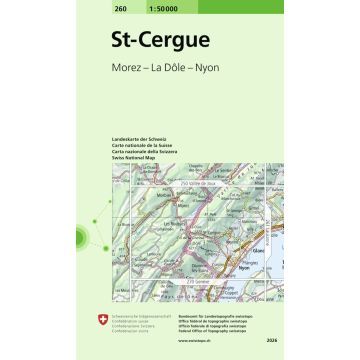 260 St-Cergue 1:50 000 / Swisstopo