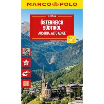 Strassenkarte Kartenset Österreich Südtirol 1:225 000 / Marco Polo