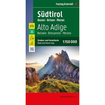 Strassenkarte Südtirol 1:150 000 / Freytag & Berndt