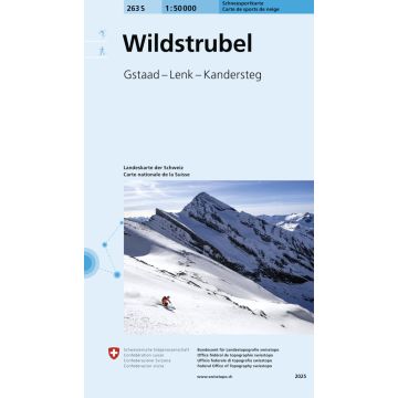 263 S Wildstrubel Carte de randonnée à ski 1:50 000