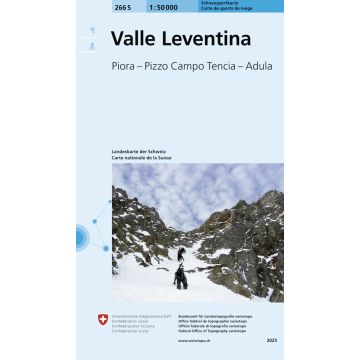 266 S Valle Leventina Carte de randonnée à ski 1:50 000