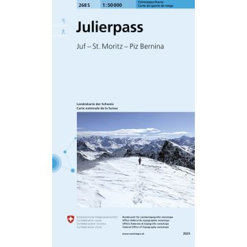 268 S Julierpass Carte de randonnée à ski 1:50 000
