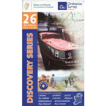 Topografische Karte OS Ireland 26 Cavan Fermanagh Leitrim Sligo 1:50 000