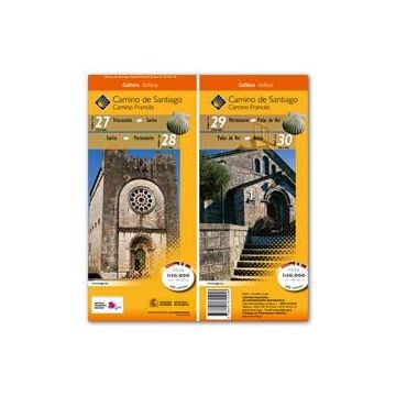 Carte de randonnée Chemin de St-Jacques Triacastela - Arzua 1:50 000 / CNIG