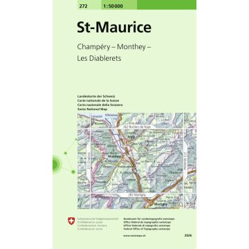 272 St-Maurice 1:50 000 / Swisstopo