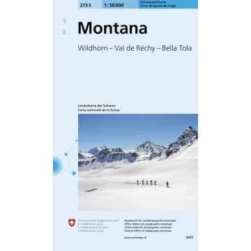 273 S Montana Carte de randonnée à ski 1:50 000