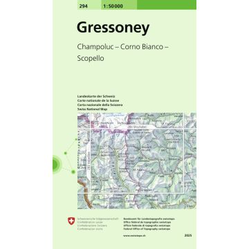 294 Gressoney 1:50 000 / Swisstopo