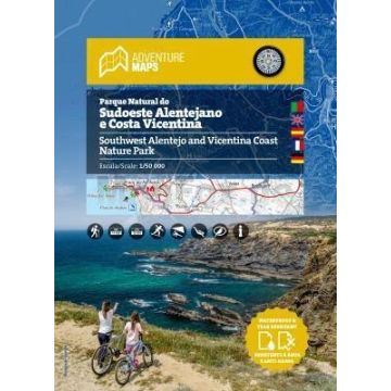 Carte de randonnée Sudoeste Alentejano 1:50 000 / Adventure Maps