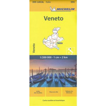 Carte routière Michelin 355 Veneto 1:200 000