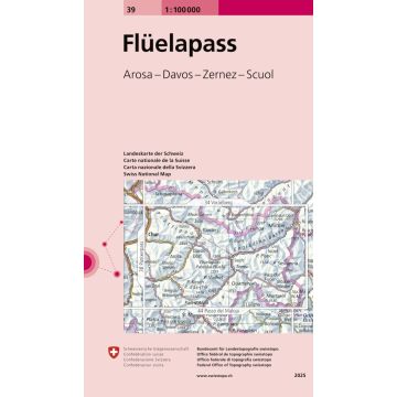 39 Flüelapass 1:100 000 / Swisstopo