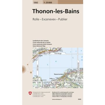 1262 Thonon-les-Bains 1:25 000 / Swisstopo