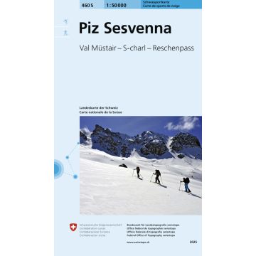460 S Piz Sesvenna Skitourenkarte 1:50 000