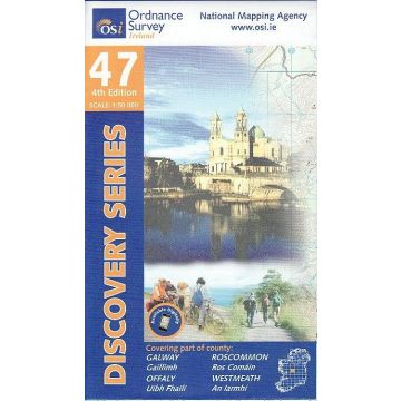 Topografische Karte OS Ireland 47 Galway Offaly Roscommon Westmeath 1:50 000