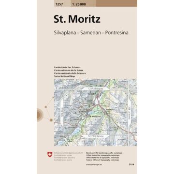 1257 St. Moritz 1:25 000 / Swisstopo