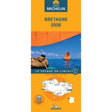 Strassenkarte Michelin 512 Bretagne 1:200 000 