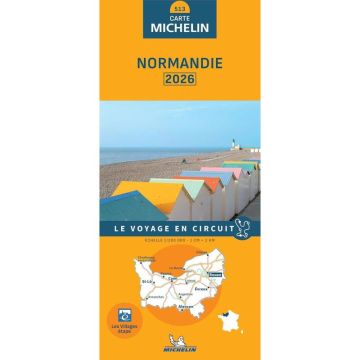 Strassenkarte Michelin 513 Normandie 1:200 000 