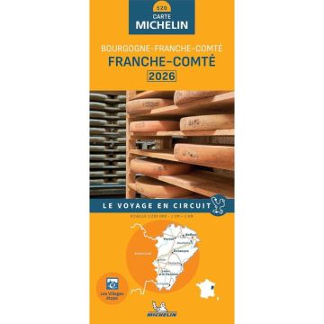 Carte routière Michelin 520 Franche Comté 1:200 000 