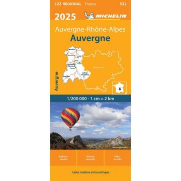 Strassenkarte Michelin 522 Auvergne 1:200 000 
