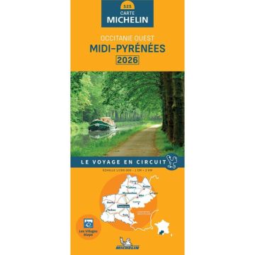 Strassenkarte Michelin 525 Midi Pyrénées 1:200 000 