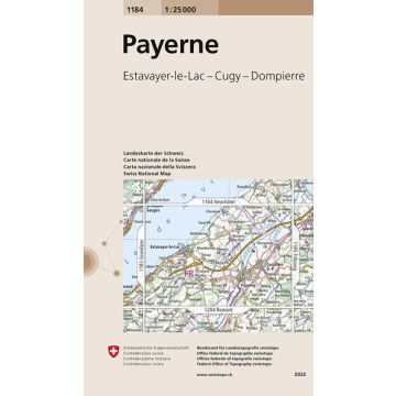 1184 Payerne 1:25 000 / Swisstopo
