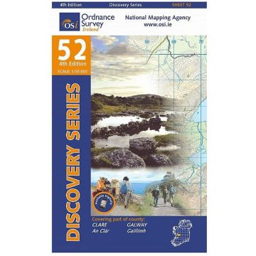 Topografische Karte OS Ireland 52 Clare Galway 1:50 000