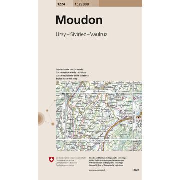 1224 Moudon 1:25 000 / Swisstopo