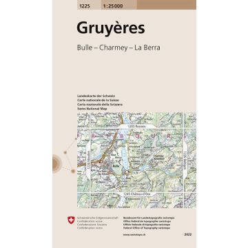 1225 Gruyères 1:25 000 / Swisstopo