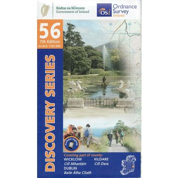 Topografische Karte OS Ireland 56 Wicklow Dublin Kildare 1:50 000