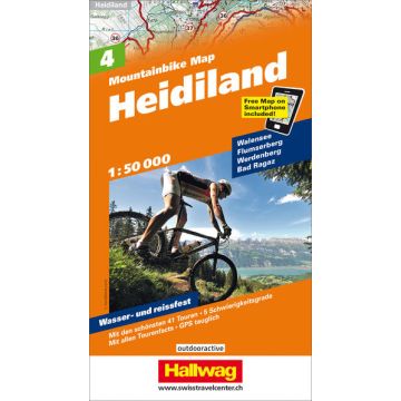 Mountainbike Map 4 Heidiland 1:50 000 / Hallwag