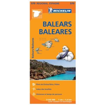 Carte routière Michelin 579 Baleares 1:140 000