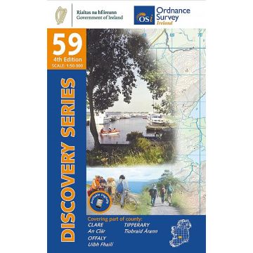 Topografische Karte OS Ireland 59 Clare Offaly Tipperary 1:50 000