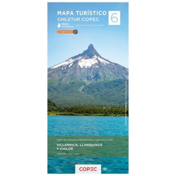 Carte routière 6 Chile Villarrica Llanquihue 1:400 000 / Compass