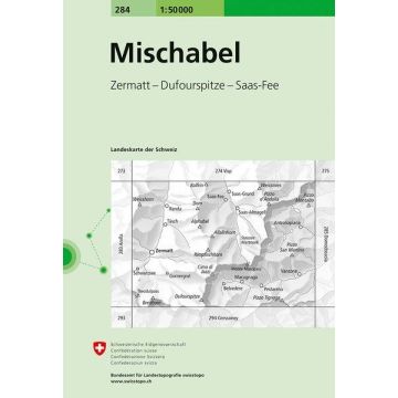 284 Mischabel 1:50 000 / Swisstopo