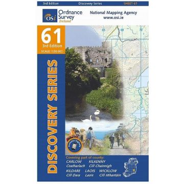 Topografische Karte OS Ireland 61 Carlow Kildare Kilkenny Laois Wicklow 1:50 000