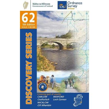Topografische Karte OS Ireland 62 Carlow Wexford Wicklow 1:50 000