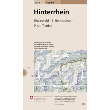 1254 Hinterrhein 1:25 000 / Swisstopo