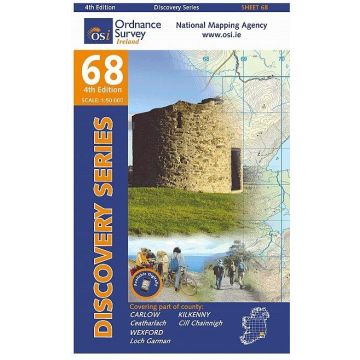 Topografische Karte OS Ireland 68 Carlow Kilkenny Wexford 1:50 000