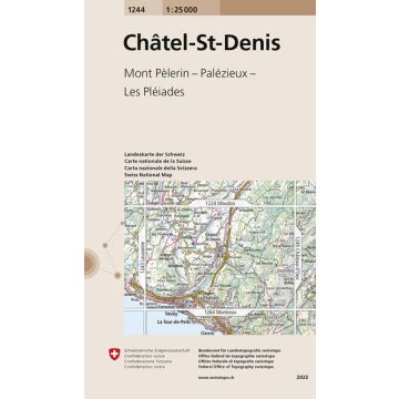 1244 Châtel-St-Denis 1:25 000 / Swisstopo