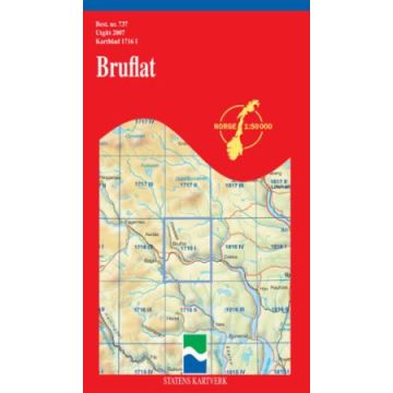 1716I Bruflat 1:50 000 Norge / Statens Kartverk