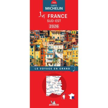 Carte routière Michelin 709 France Sud-Est 1:500 000