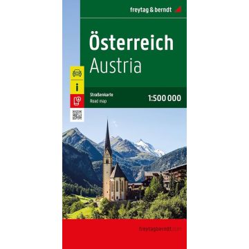 Carte routière Autriche 1:500 000 / Freytag & Berndt