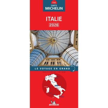 Carte routière Michelin 735 Italie 1:1 Mio.