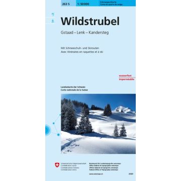 263 S Wildstrubel Carte de randonnée à ski 1:50 000