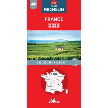 Carte routière Michelin 792 France 1:1 Mio. indéchirable