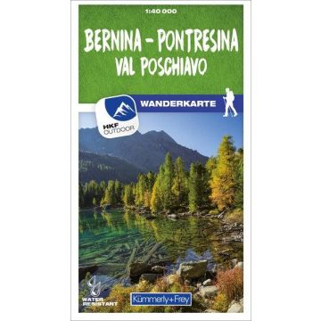 Wanderkarte 47 Bernina Pontresina Val Poschiavo 1:40 000 / Kümmerly & Frey