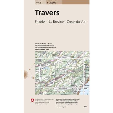 1163 Travers 1:25 000 / Swisstopo