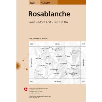1326 Rosablanche 1:25 000 / Swisstopo