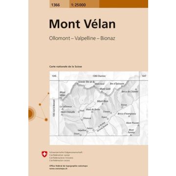 1366 Mont Vélan 1:25 000 / Swisstopo
